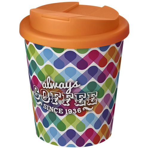 Mug promotionnel isolant 250ml Americano® Blanc / Orange